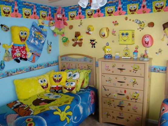 How to Decorate a Kid’s Room: Themed Spongebob Squarepants Room
