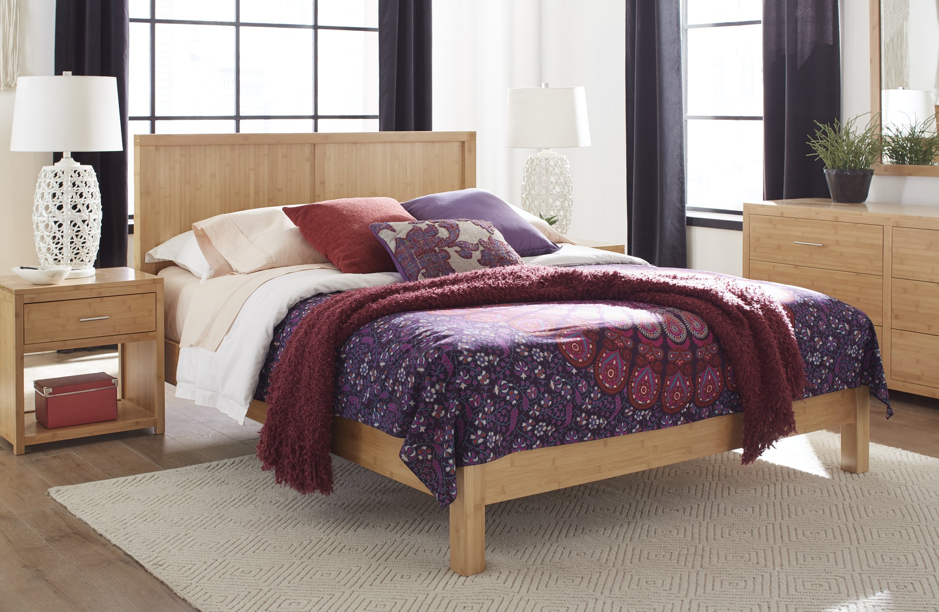 Niko Bamboo Platform Bed