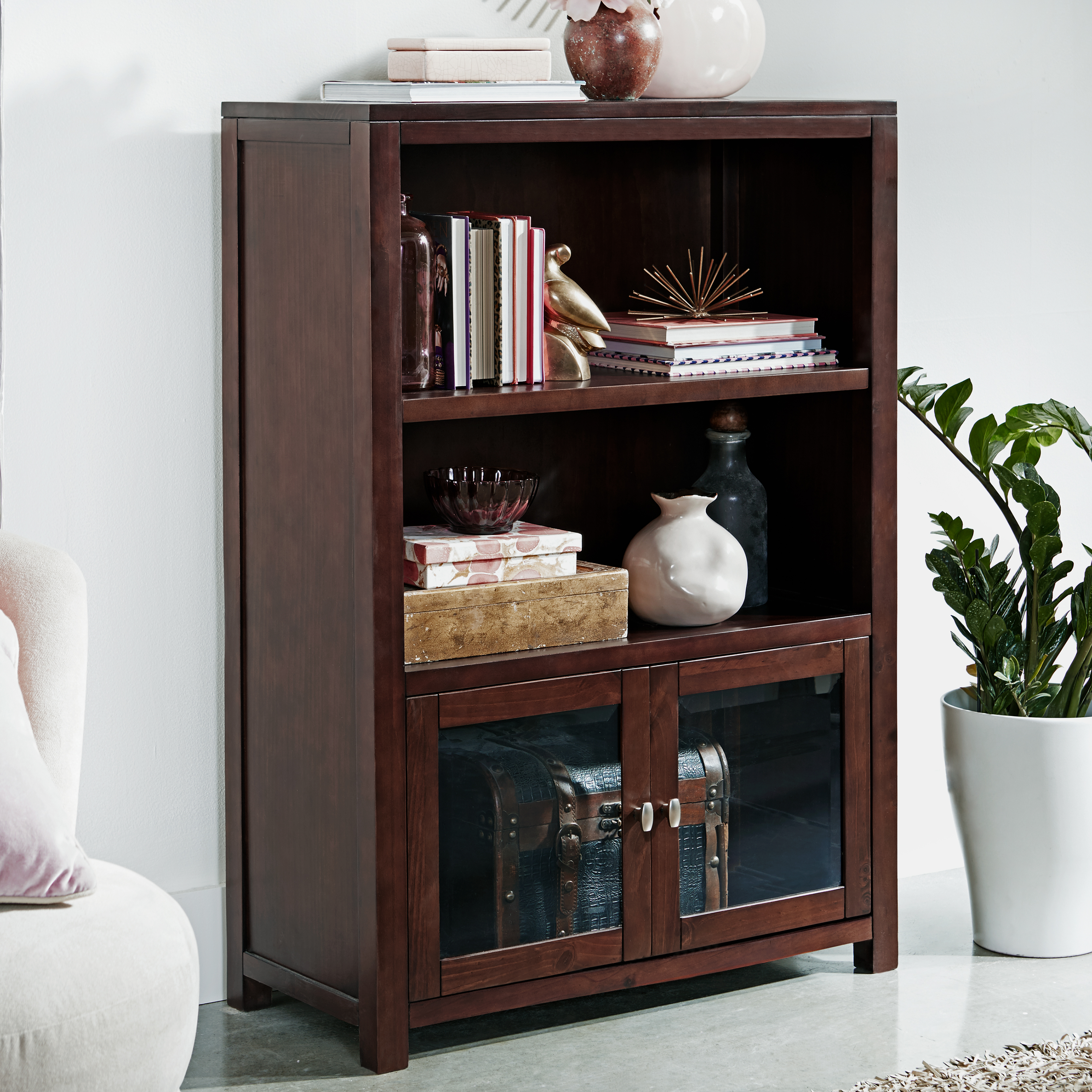 Pacifica 47 Bookshelf With Glass Doors Epoch Design