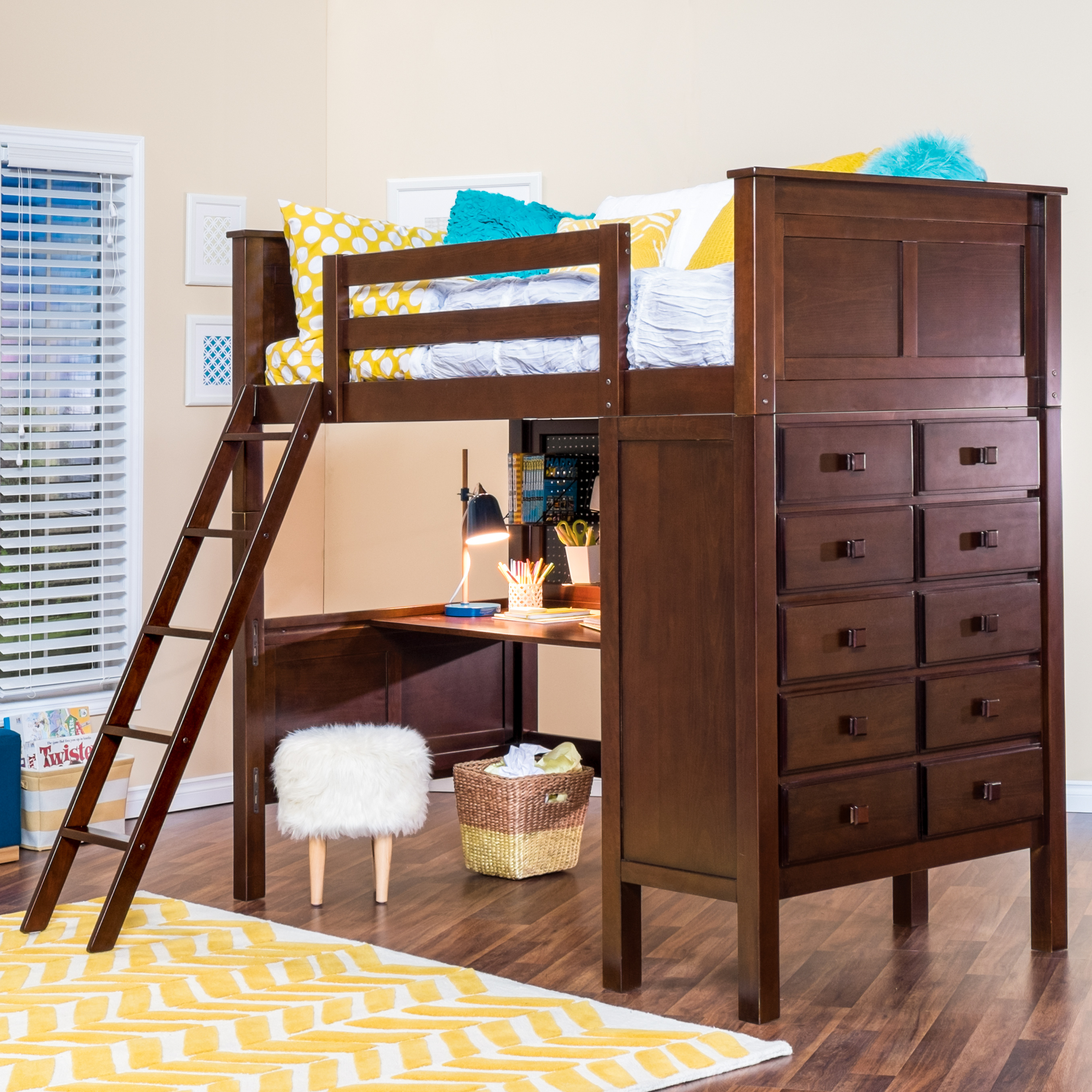 Kenai Loft Bed with Dresser  Epoch Design