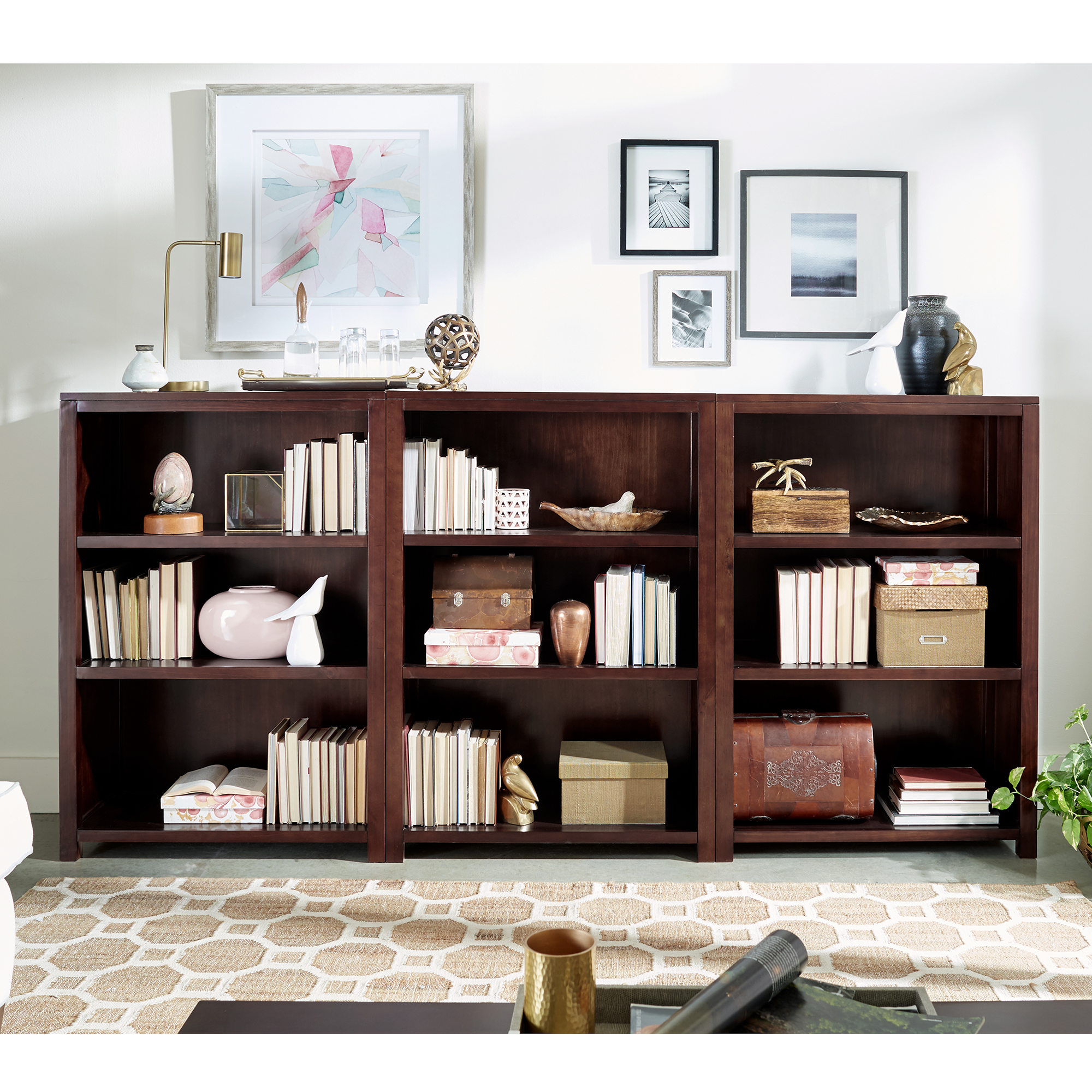 3-Piece 47 Bookshelf Set